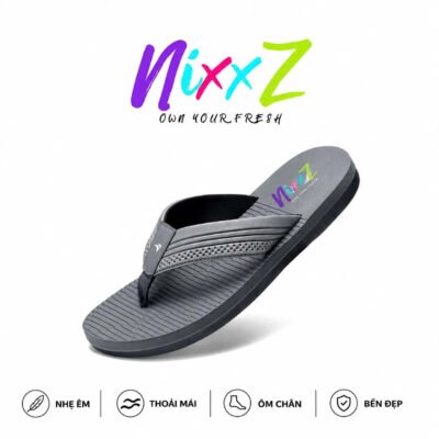 Dép nam NixxZ thiết kế hiện đại, nhẹ êm và ôm chân thoải mái khi di chuyển. Chất liệu bền đẹp, chống trơn trượt, phù hợp đi học, đi chơi hay sử dụng hằng ngày. Dép thời trang nam với kiểu dáng năng động, dễ phối đồ và mang lại cảm giác thoải mái suốt ngày dài